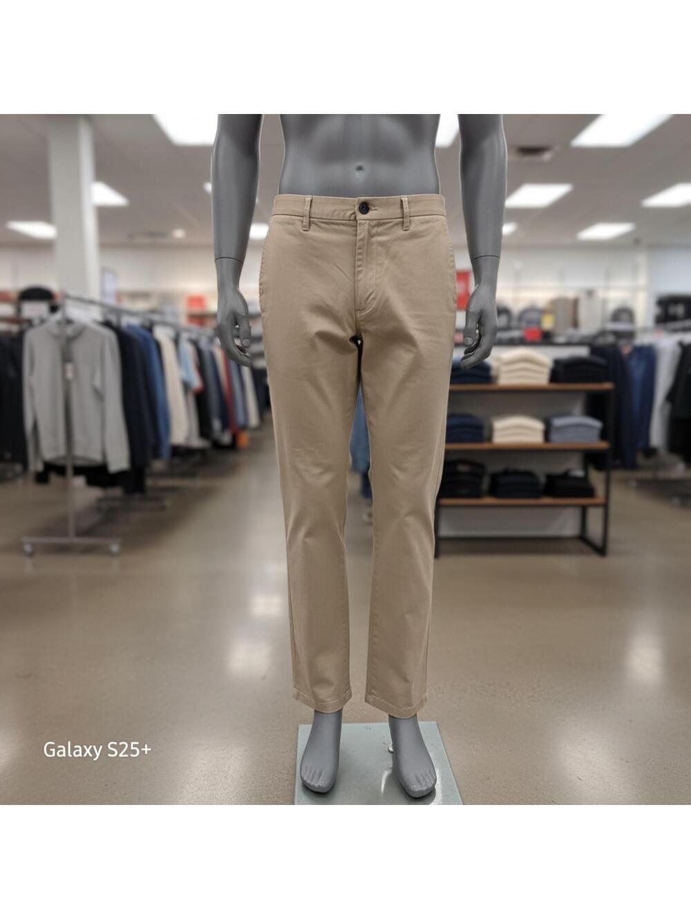 Men's Beige Chino Pants Size 32 Waist